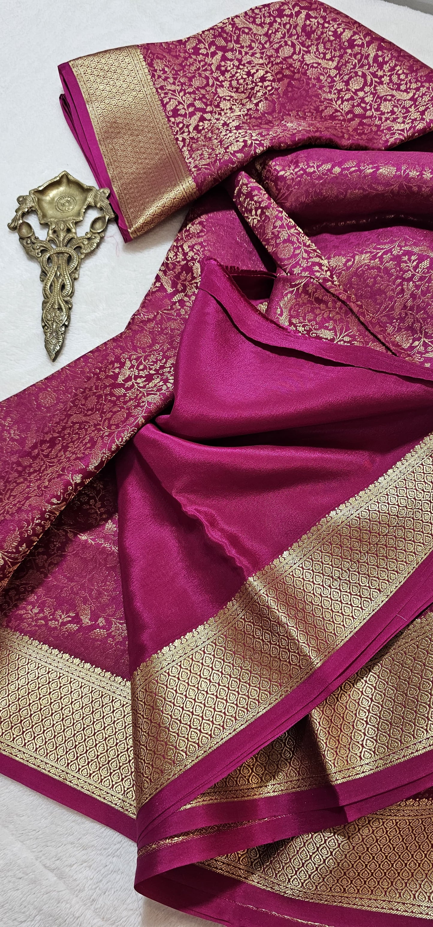 Mysore Crepe Silk Sarees - Brocade