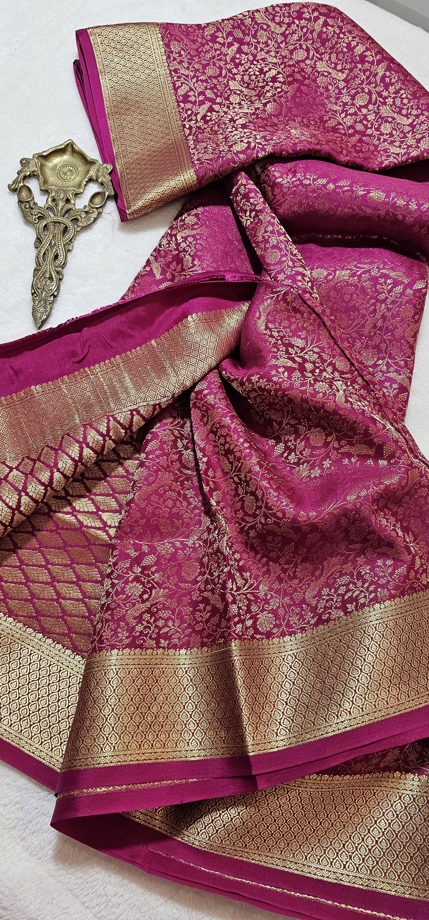 Mysore Crepe Silk Sarees - Brocade