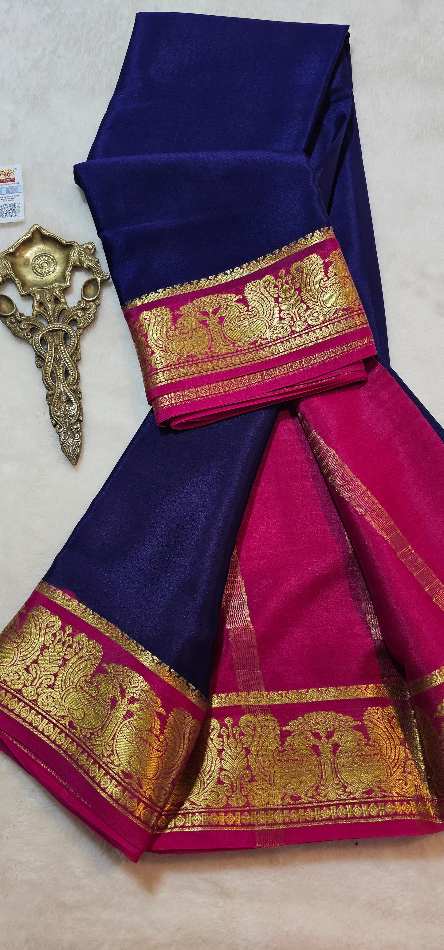 Mysore Crepe Silk Sarees - Trendy Borders