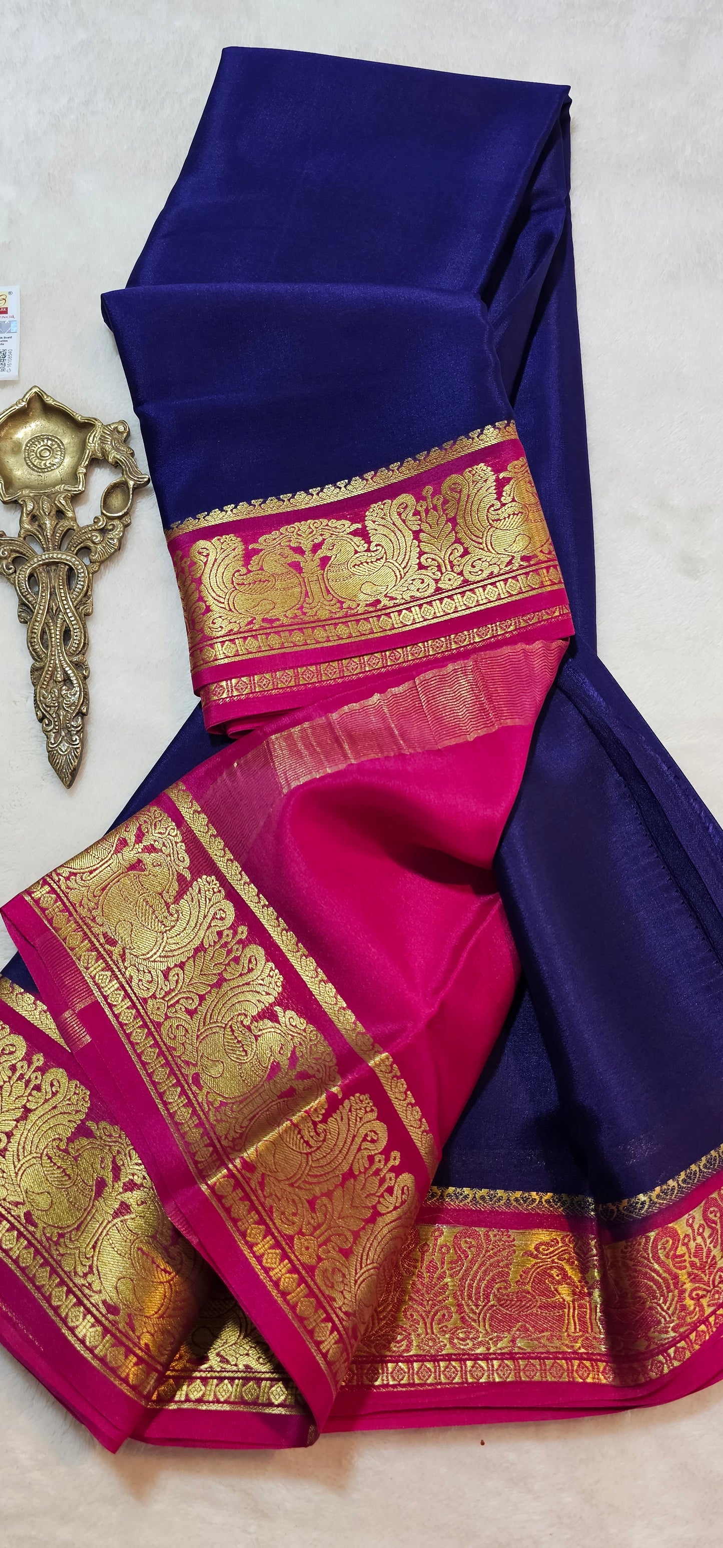 Mysore Crepe Silk Sarees - Trendy Borders