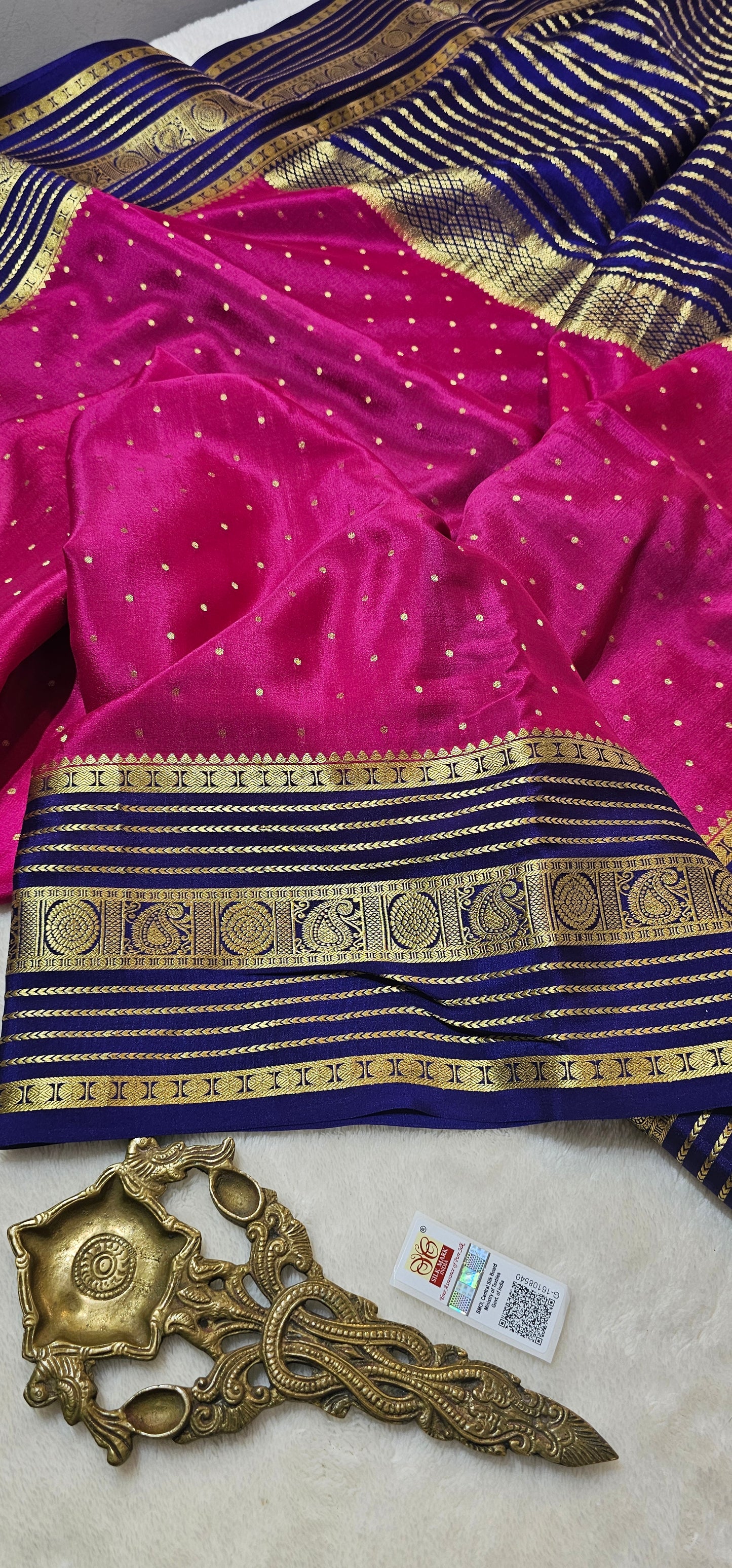 Mysore Crepe Silk Sarees - All Over Butta
