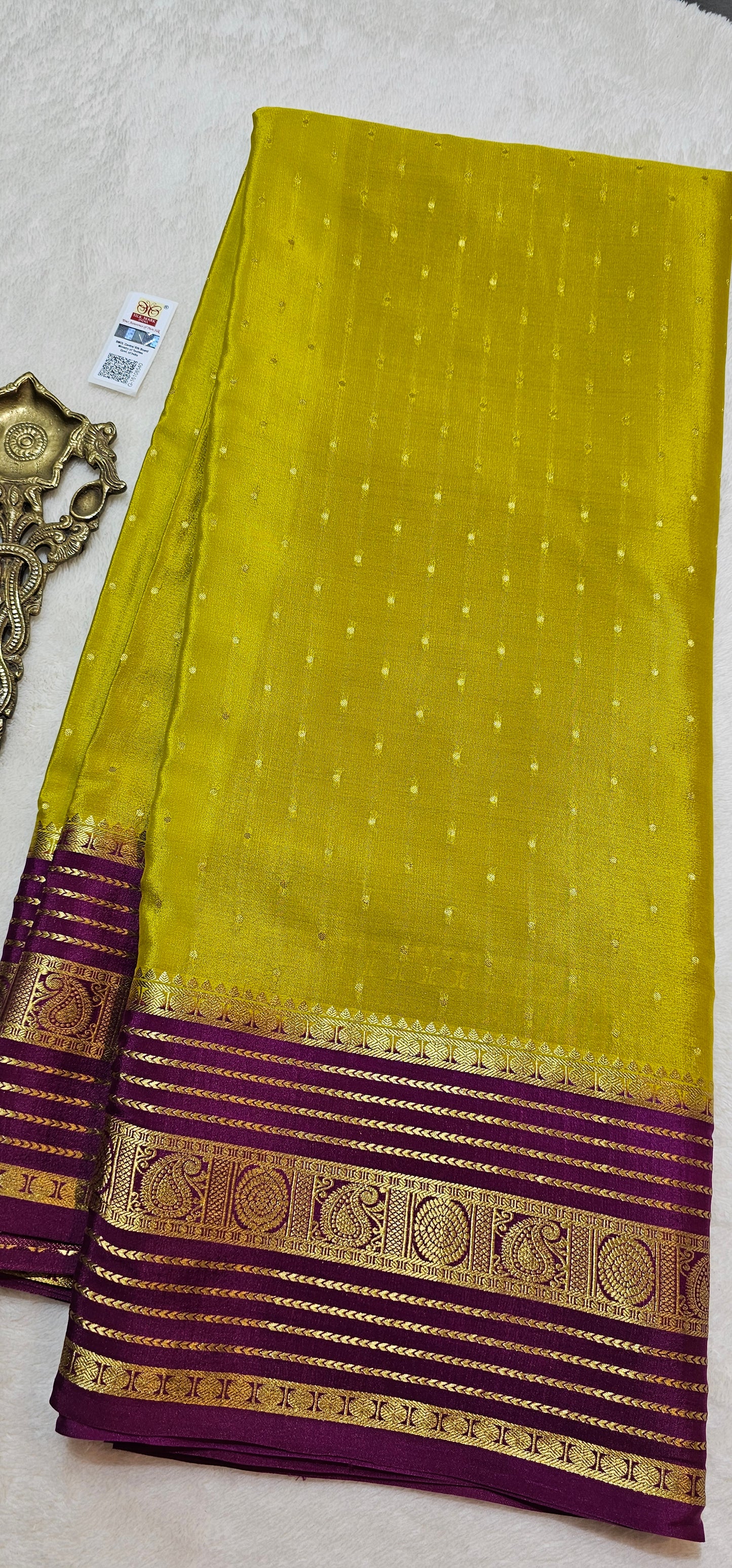 Mysore Crepe Silk Sarees - All Over Butta