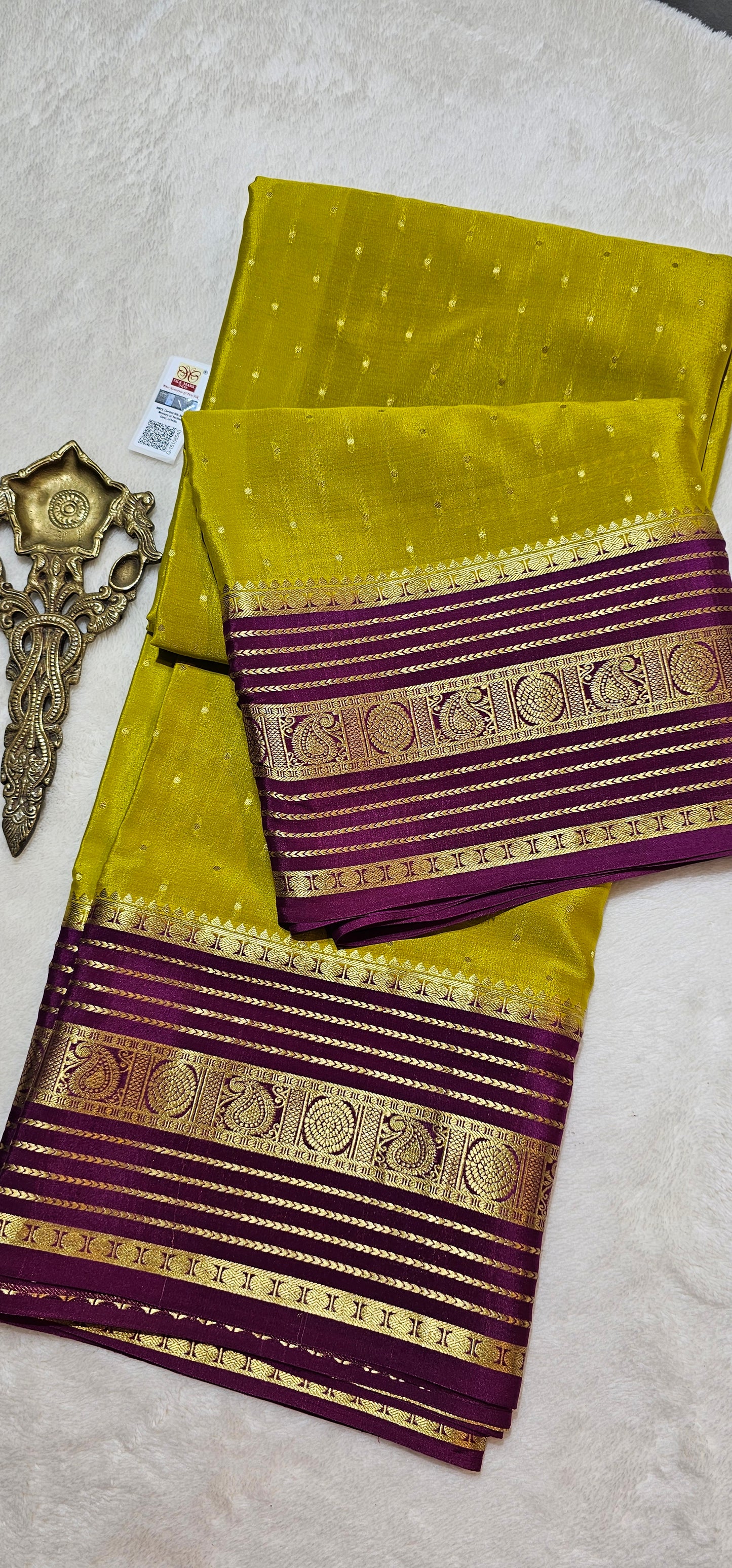 Mysore Crepe Silk Sarees - All Over Butta