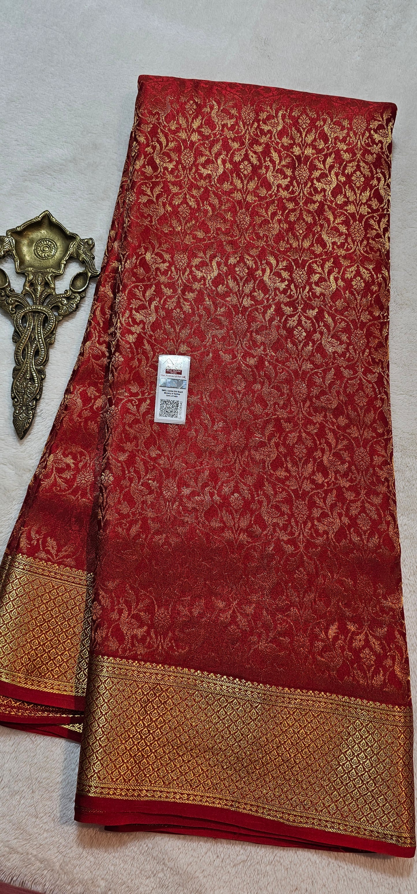 Mysore Crepe Silk Sarees - Brocade