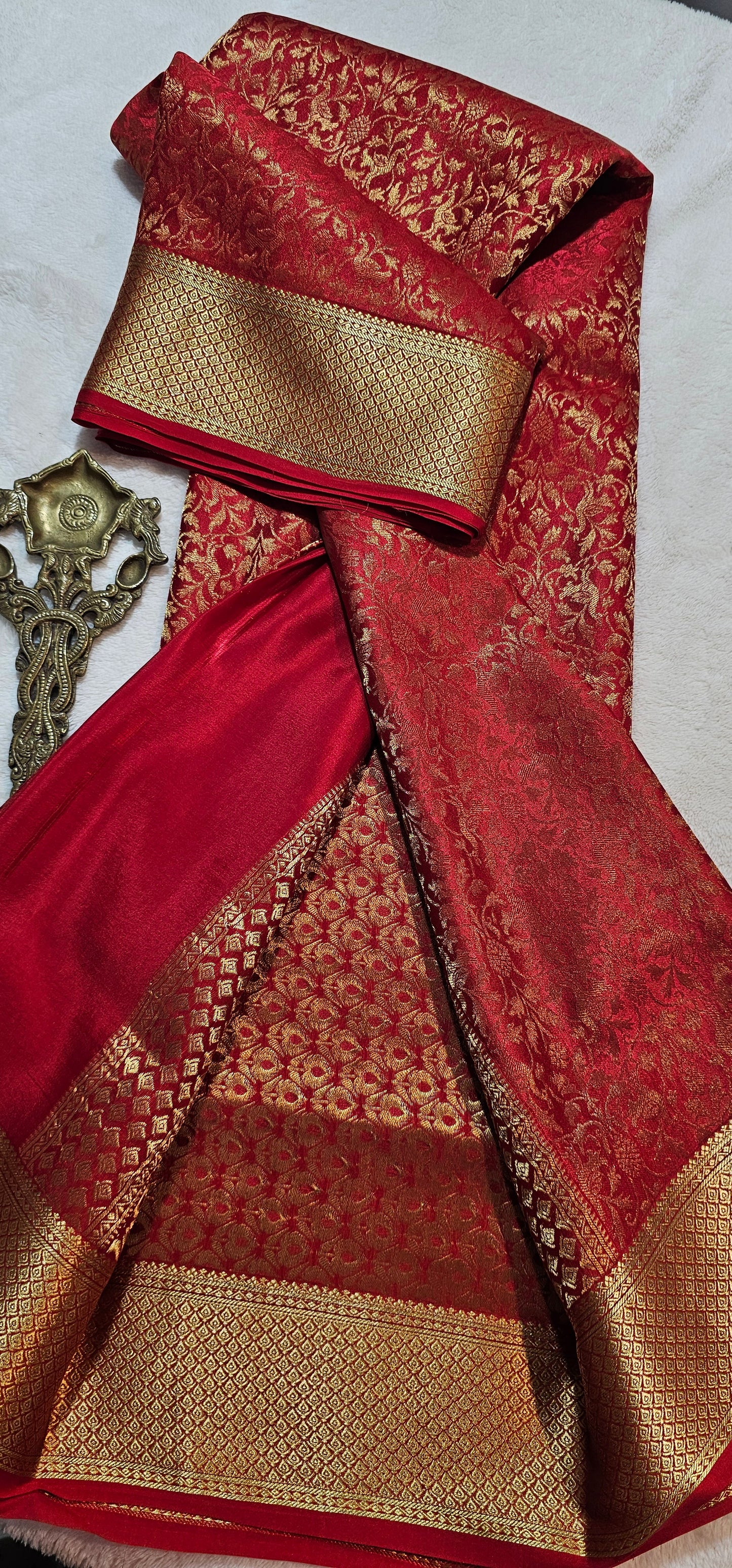 Mysore Crepe Silk Sarees - Brocade