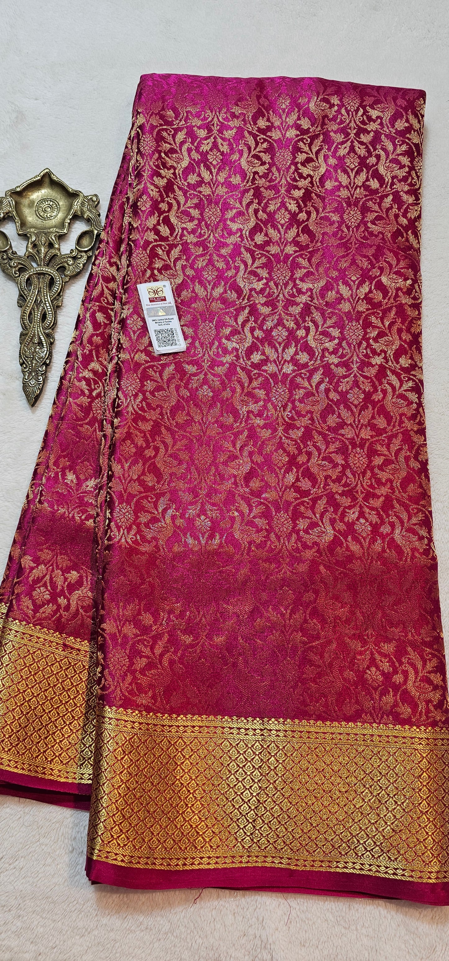 Mysore Crepe Silk Sarees - Brocade