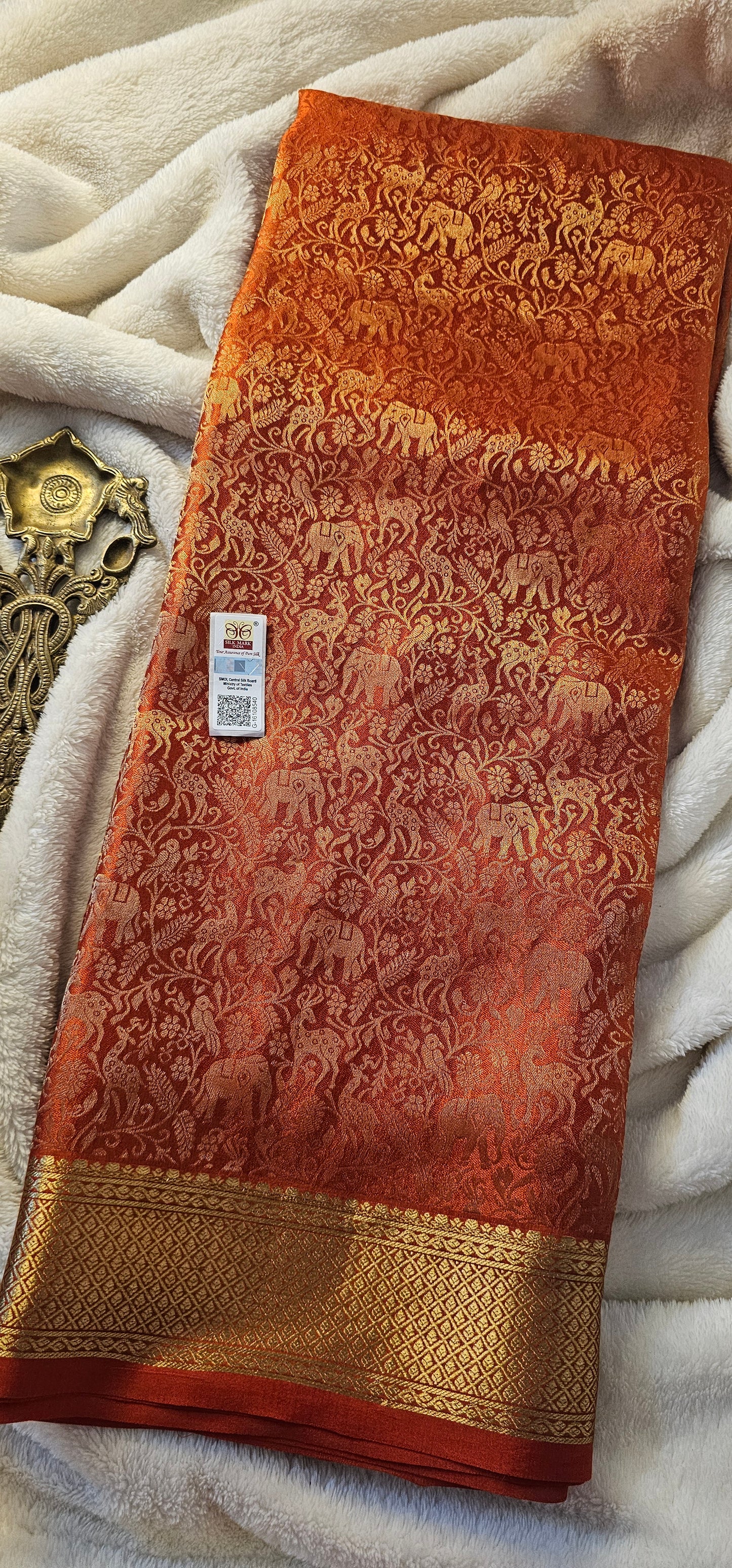 Mysore Crepe Silk Sarees - Brocade