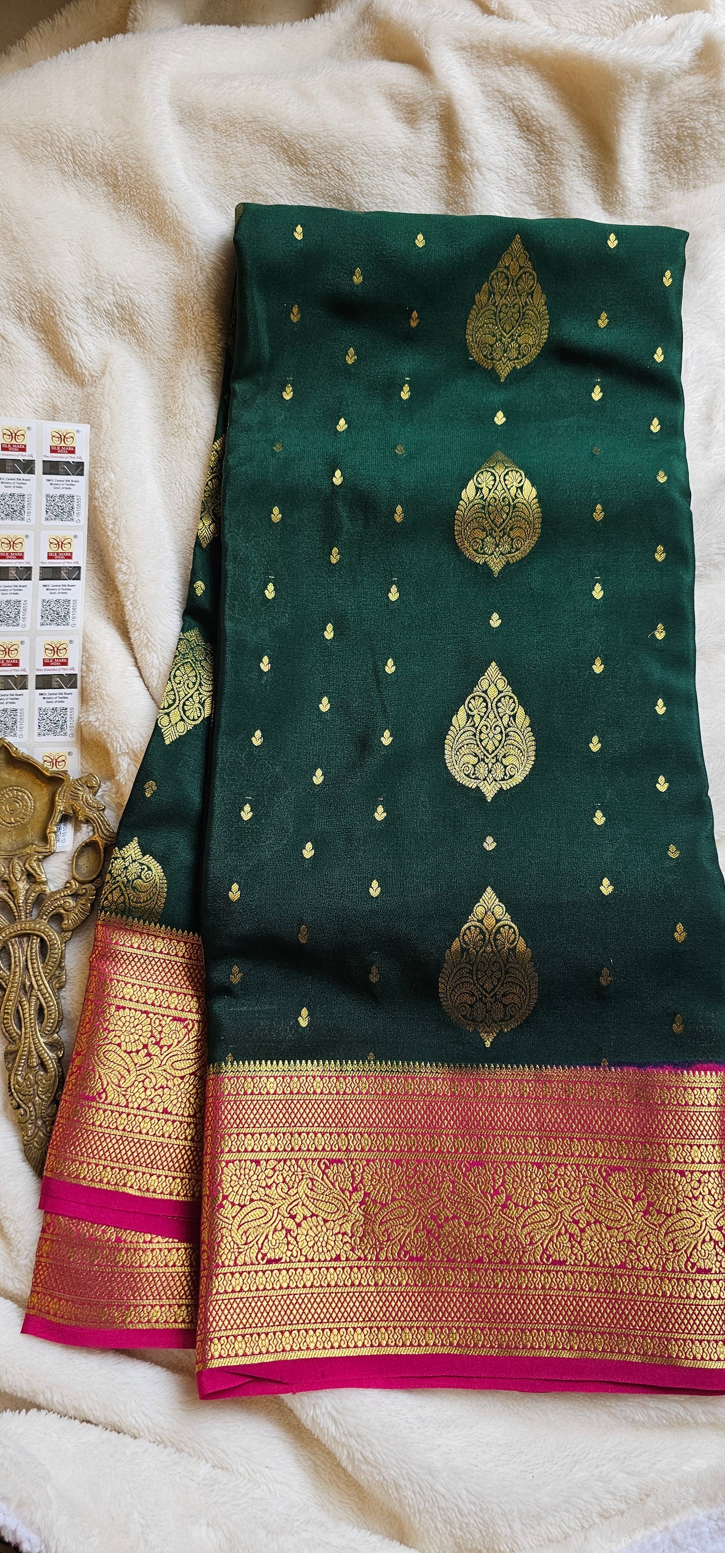 Mysore Crepe Silk Sarees - All Over Butta