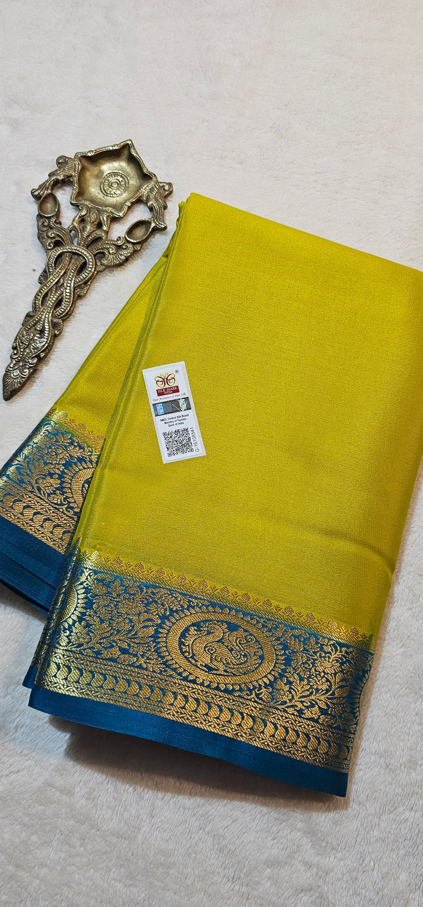 Mysore Crepe Silk Sarees - Trendy Borders