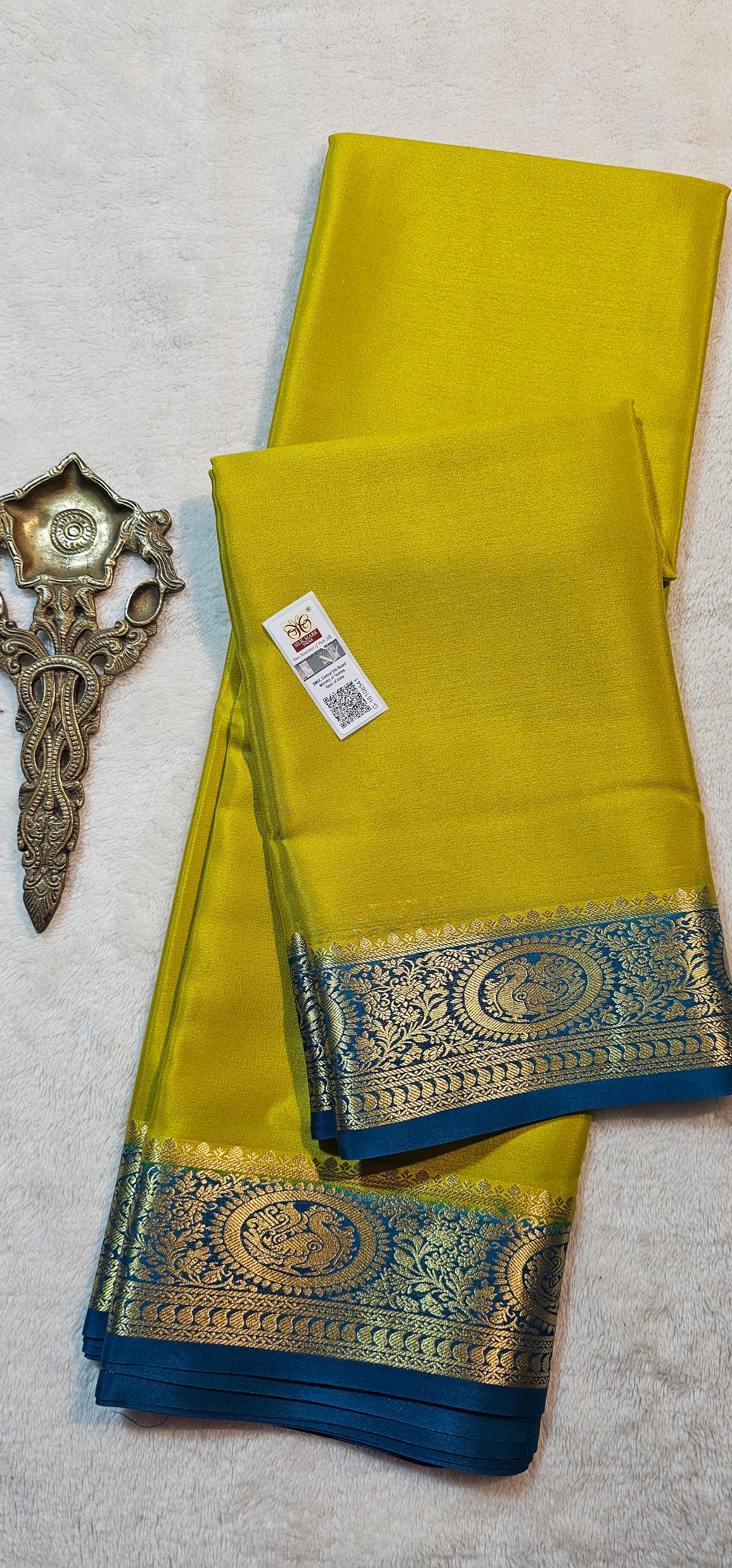 Mysore Crepe Silk Sarees - Trendy Borders