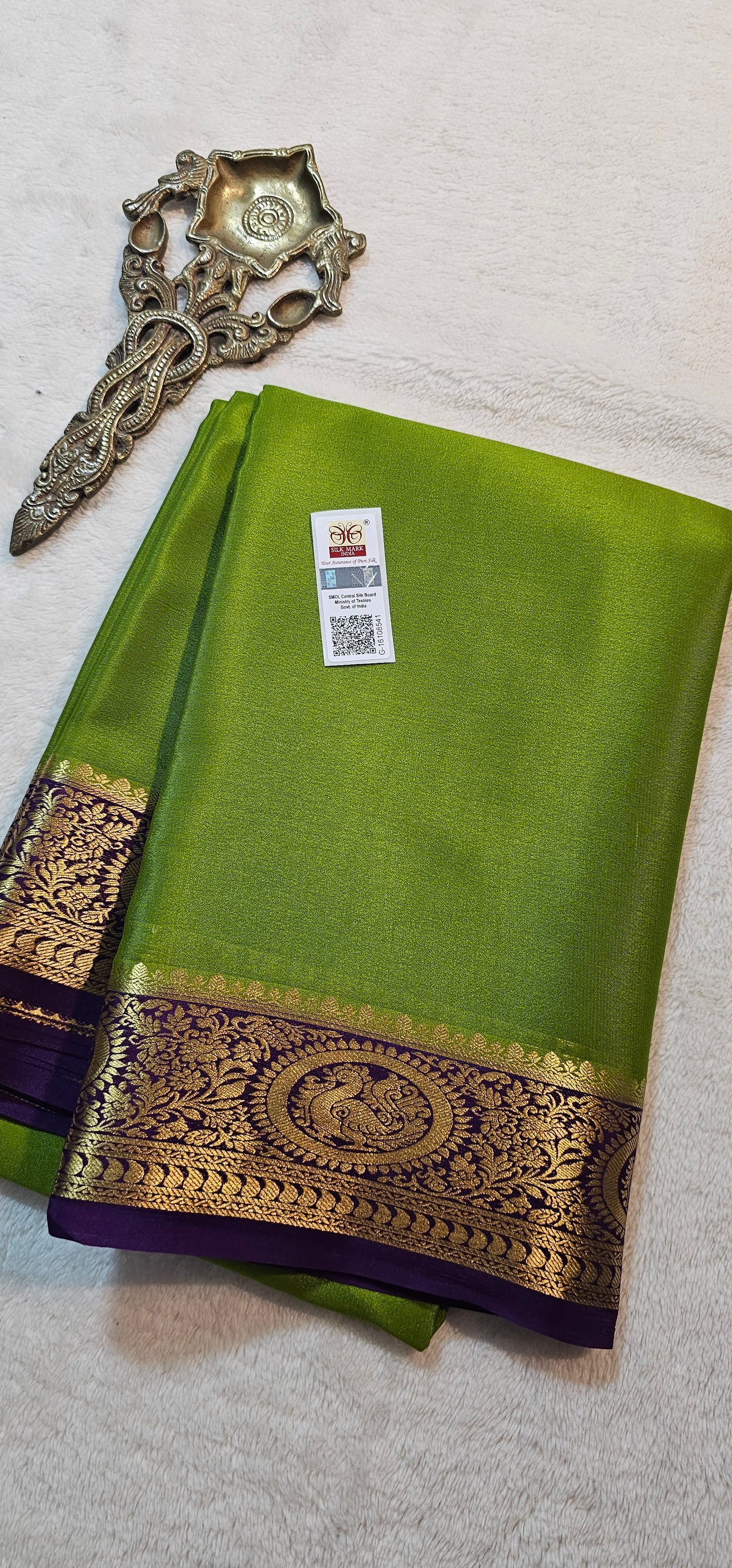 Mysore Crepe Silk Sarees - Trendy Borders