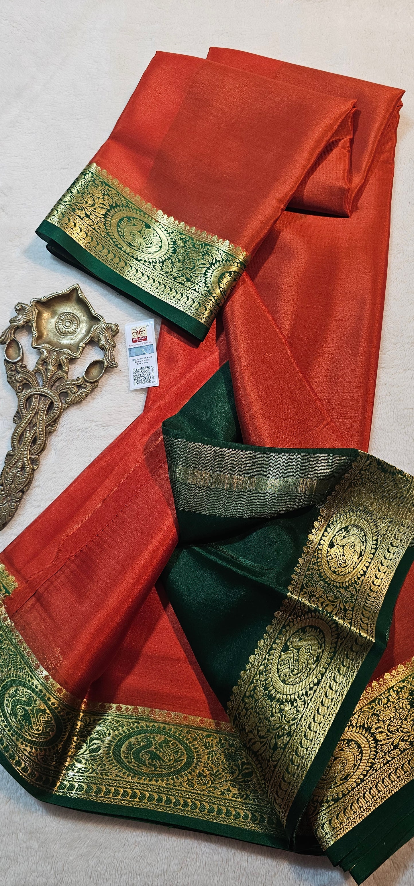 Mysore Crepe Silk Sarees - Trendy Borders