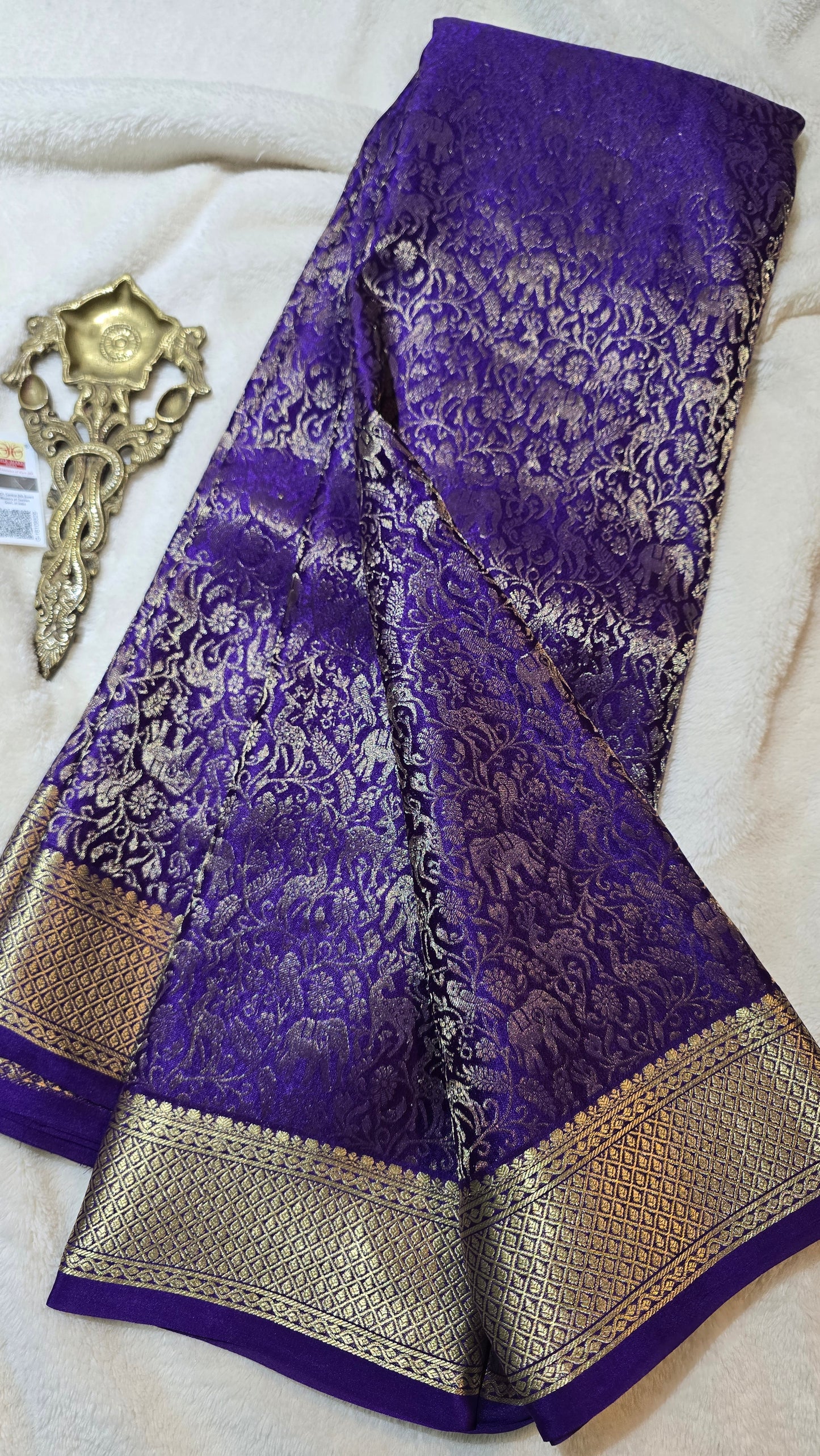 Mysore Crepe Silk Sarees - Brocade
