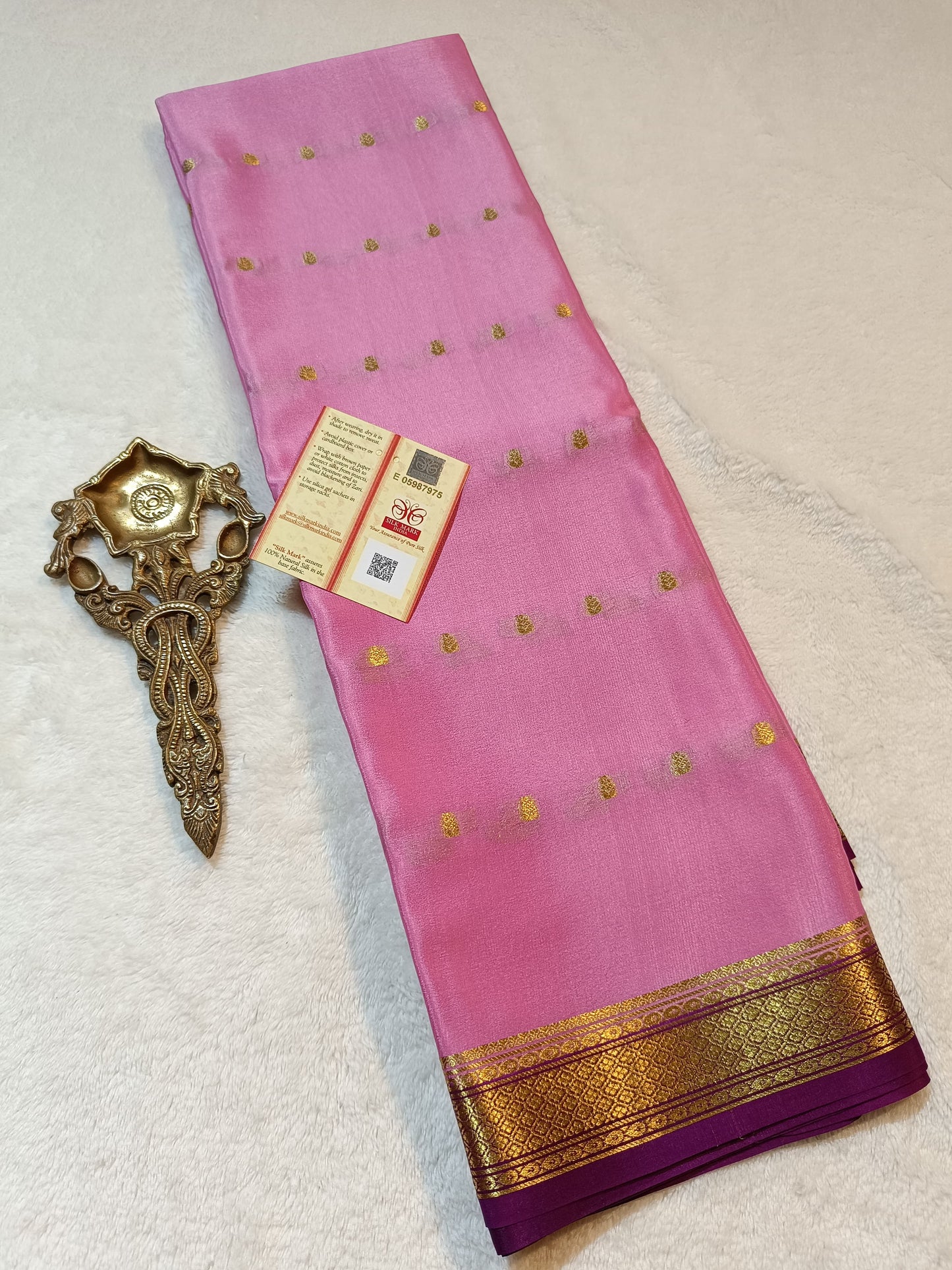 Mysore Crepe Silk Sarees - All Over Butta