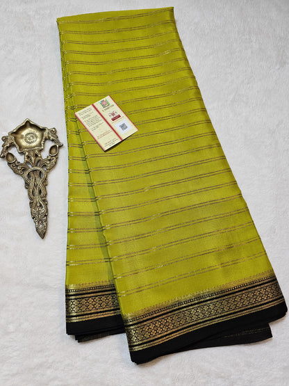 Mysore Crepe Silk Sarees - Trendy Borders