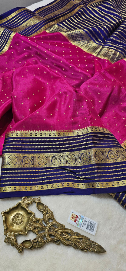 Mysore Crepe Silk Sarees - All Over Butta