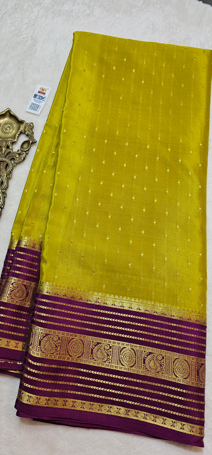 Mysore Crepe Silk Sarees - All Over Butta