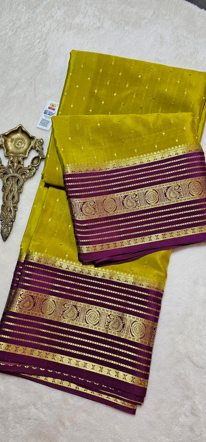 Mysore Crepe Silk Sarees - All Over Butta
