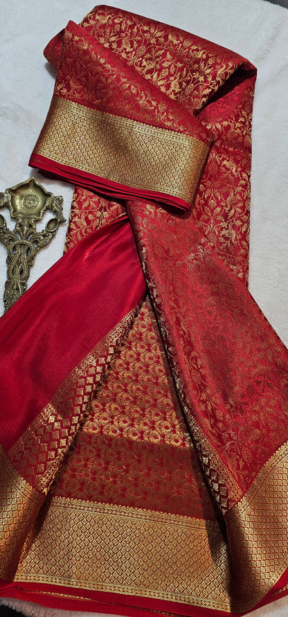 Mysore Crepe Silk Sarees - Brocade