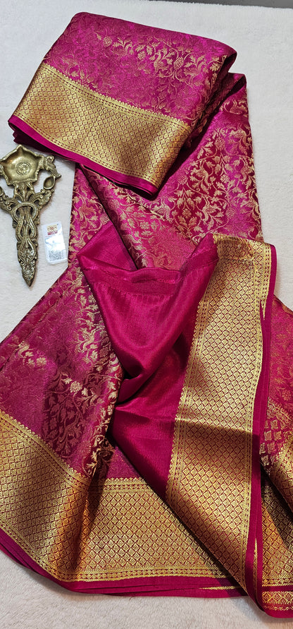 Mysore Crepe Silk Sarees - Brocade
