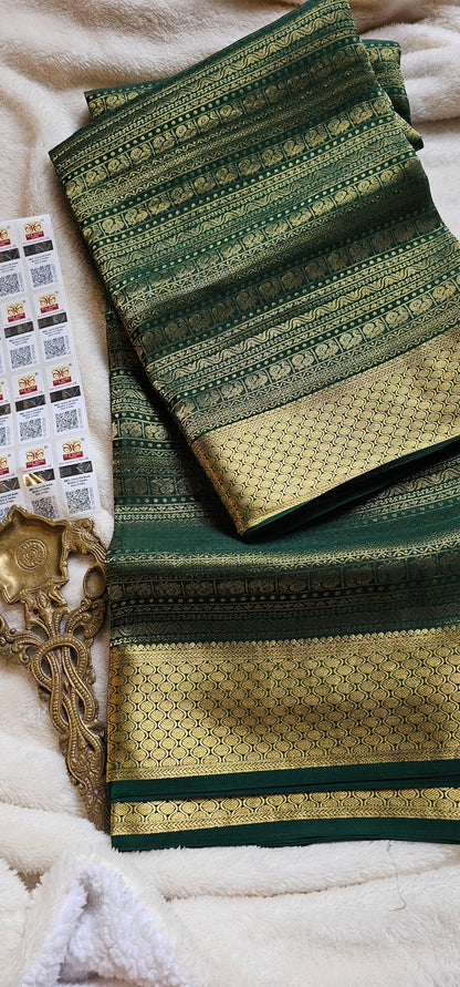 Mysore Crepe Silk Sarees - Brocade