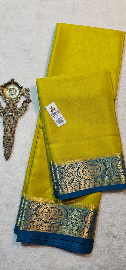 Mysore Crepe Silk Sarees - Trendy Borders
