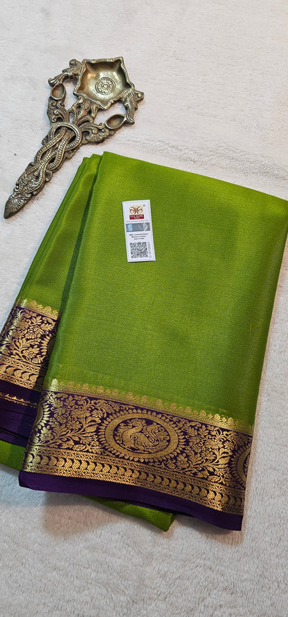 Mysore Crepe Silk Sarees - Trendy Borders