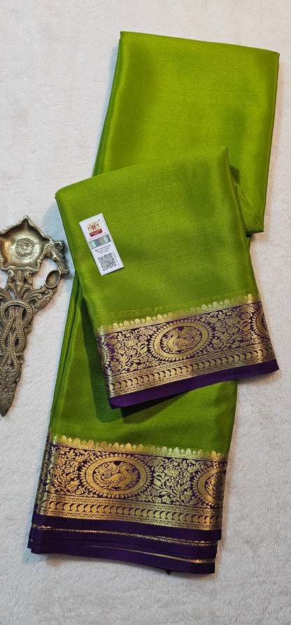 Mysore Crepe Silk Sarees - Trendy Borders
