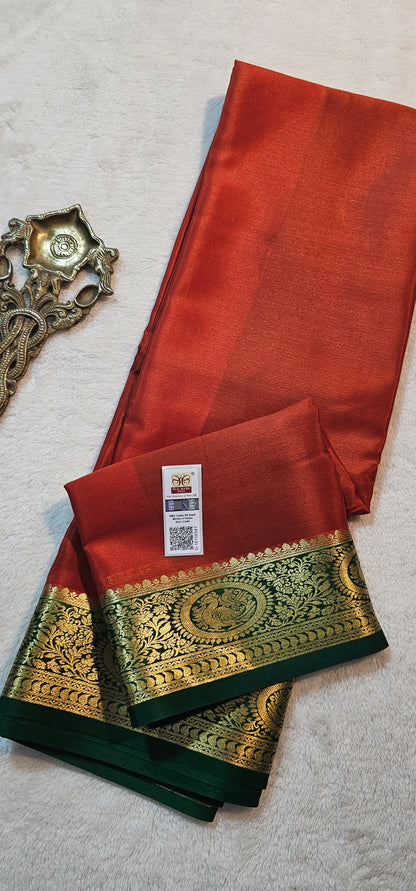 Mysore Crepe Silk Sarees - Trendy Borders