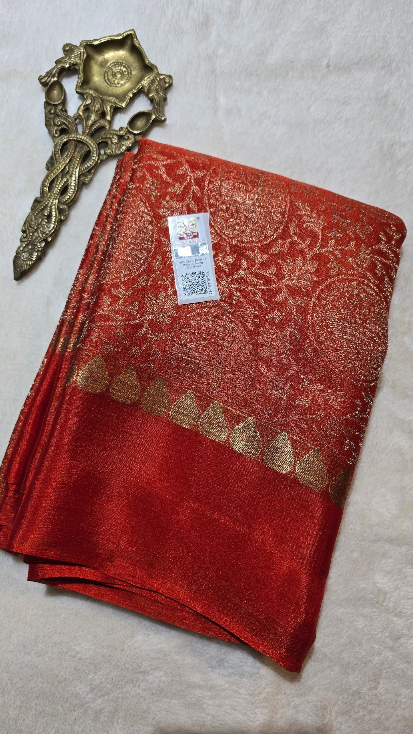 Mysore Wrinkle Crepe Sarees - Brocade