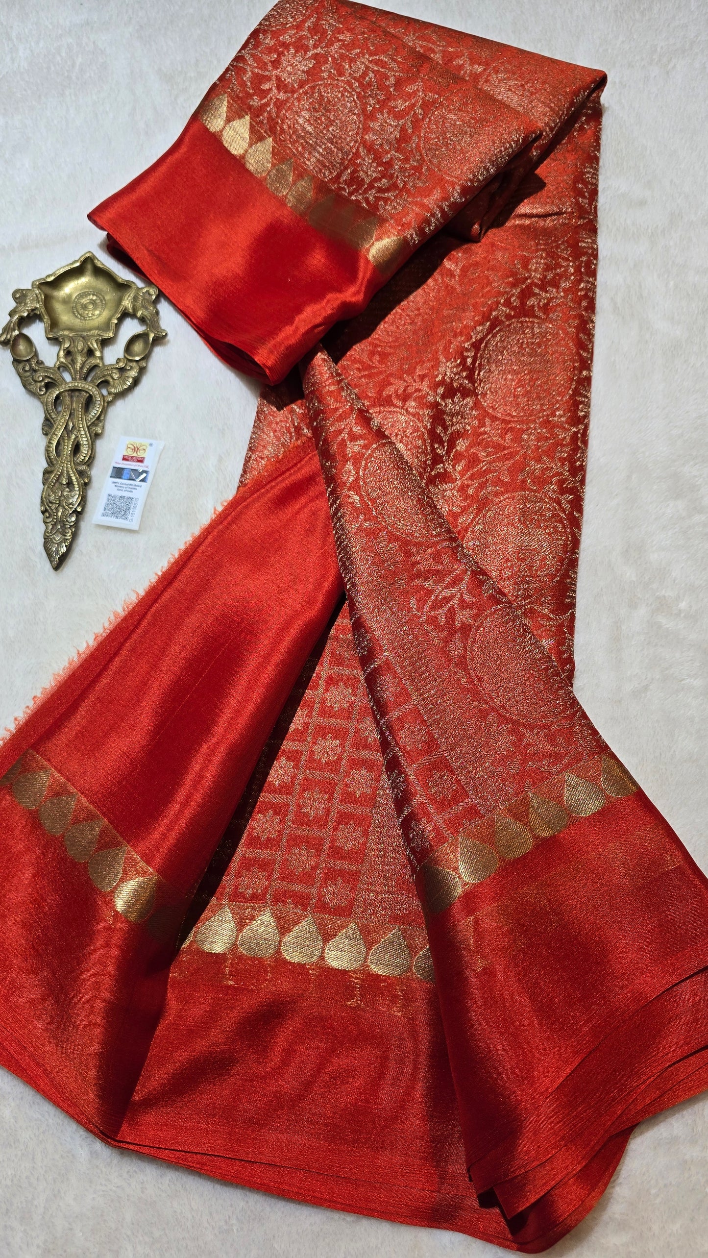 Mysore Wrinkle Crepe Sarees - Brocade