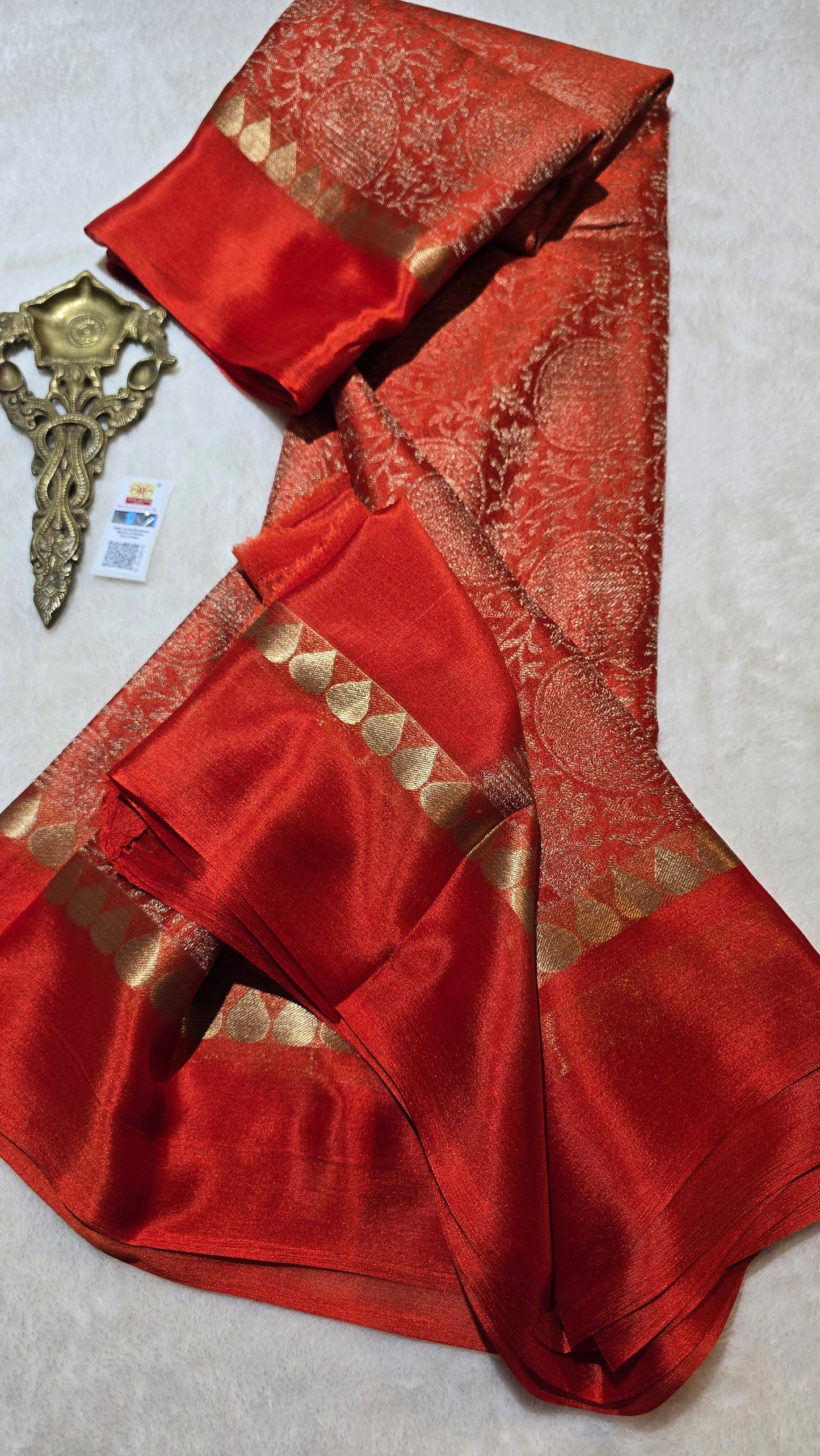 Mysore Wrinkle Crepe Sarees - Brocade