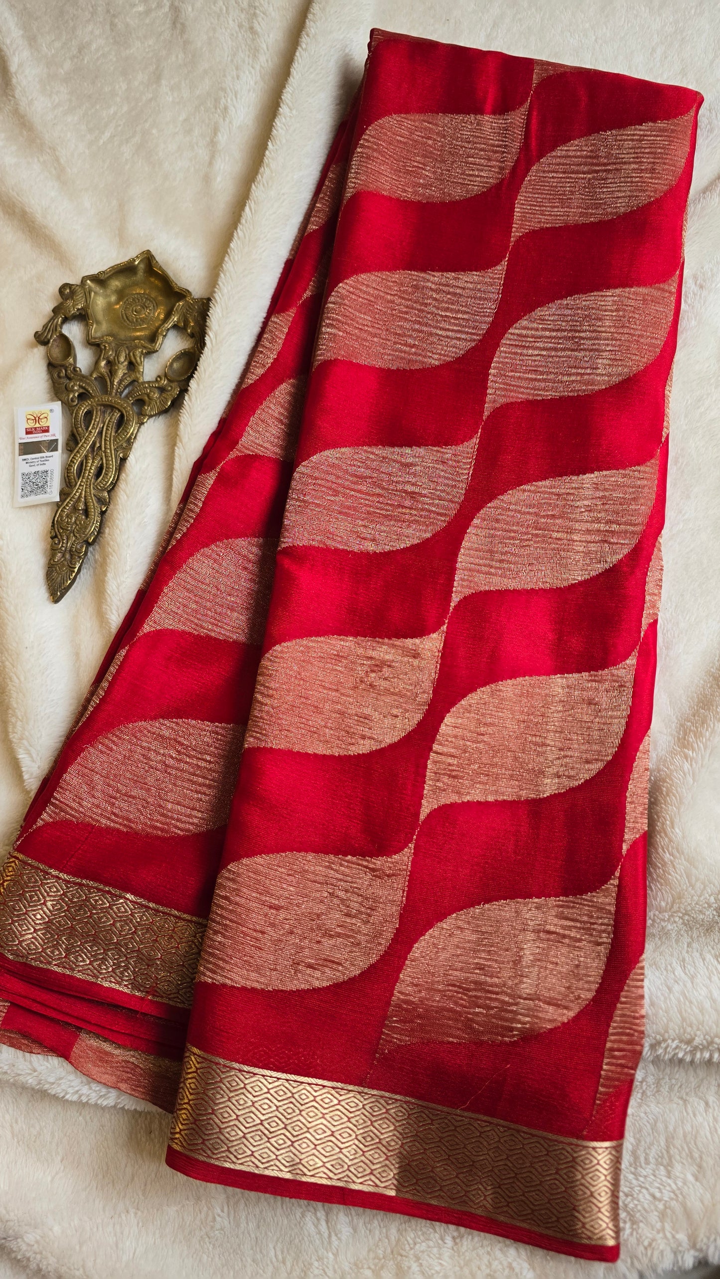 Pure wrinkle crepe Mysore silk sarees