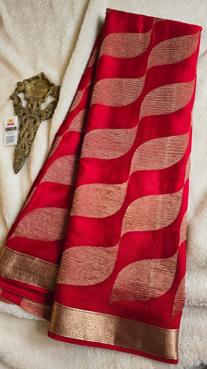 Pure wrinkle crepe Mysore silk sarees