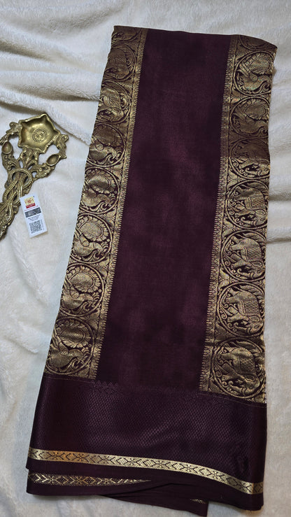 Mysore Crepe Silk Sarees - Rich Pallu
