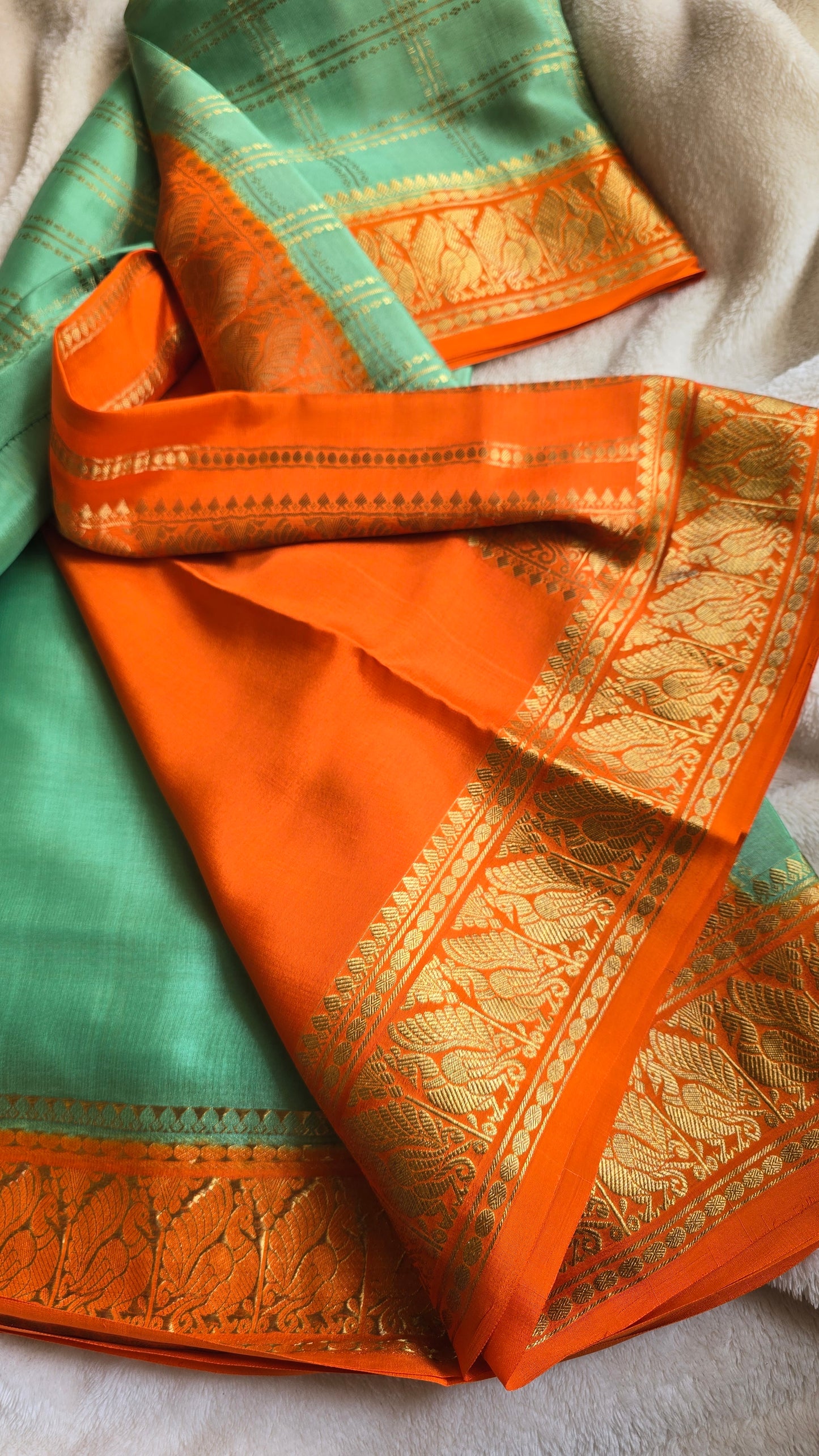 Mysore Crepe Silk Sarees - Checked