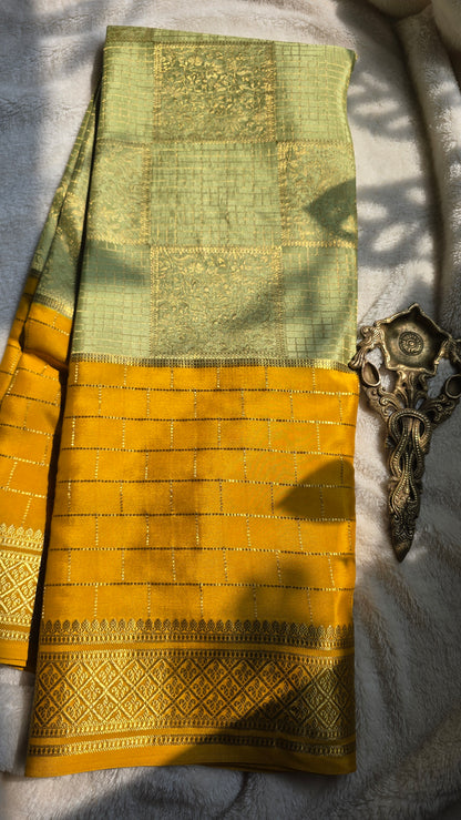 Mysore Crepe Silk Sarees - Brocade