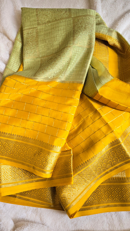 Mysore Crepe Silk Sarees - Brocade