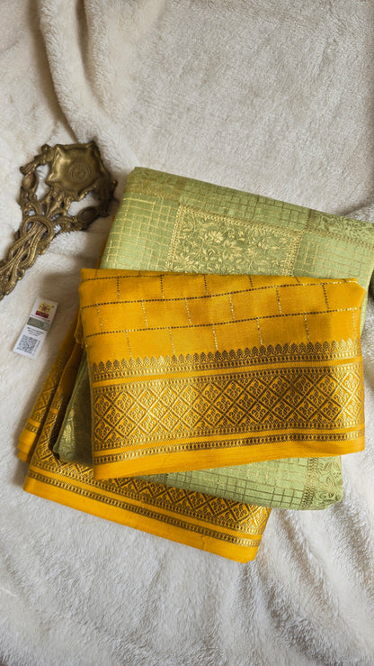 Mysore Crepe Silk Sarees - Brocade