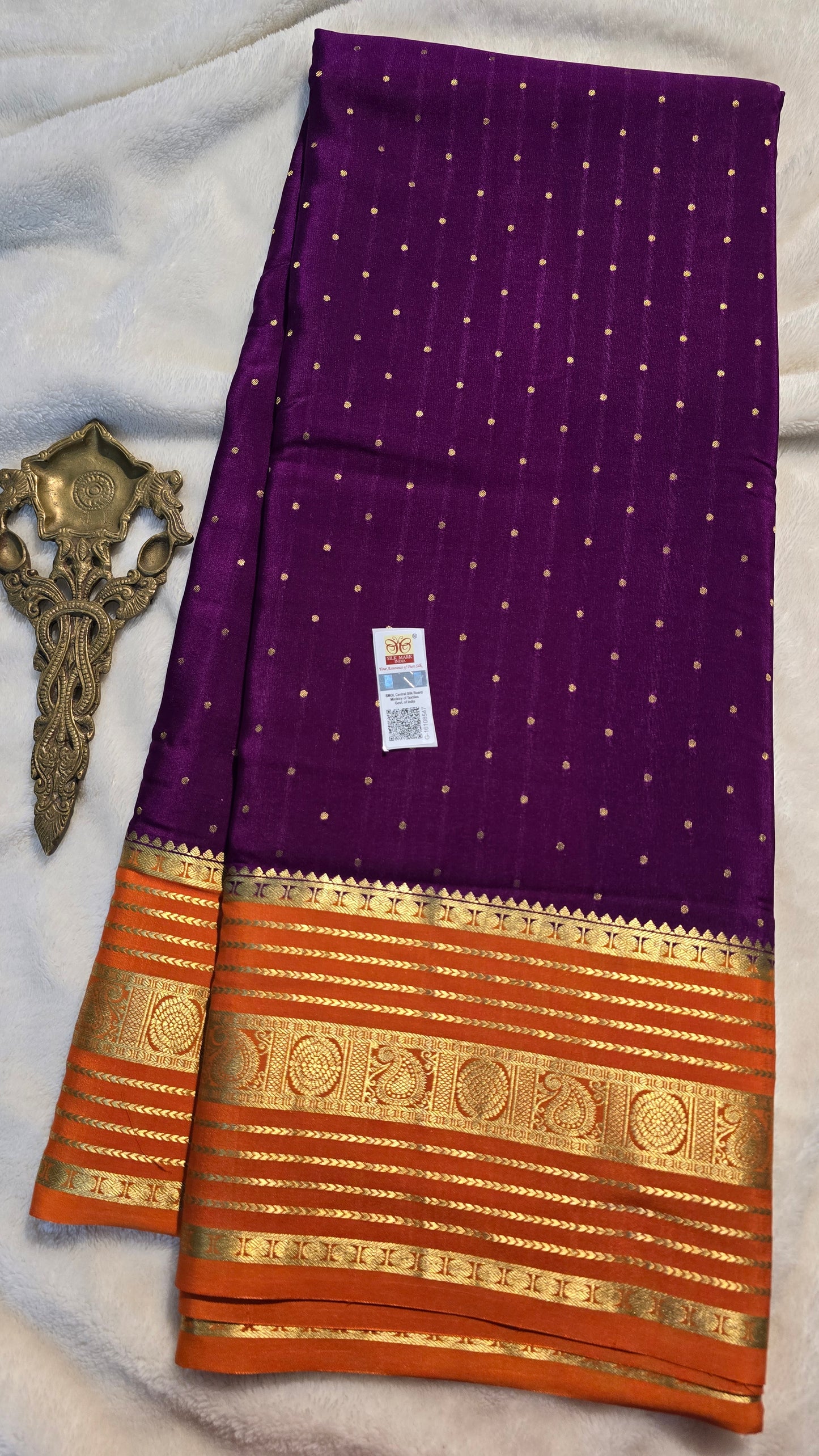 Mysore Crepe Silk Sarees - All Over Butta