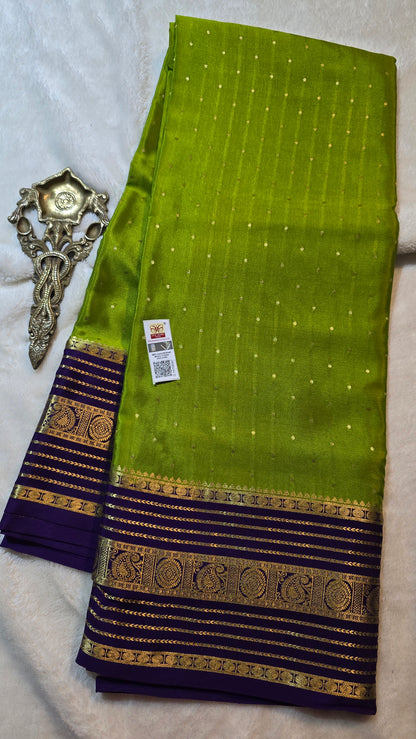 Mysore Crepe Silk Sarees - All Over Butta
