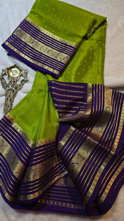 Mysore Crepe Silk Sarees - All Over Butta