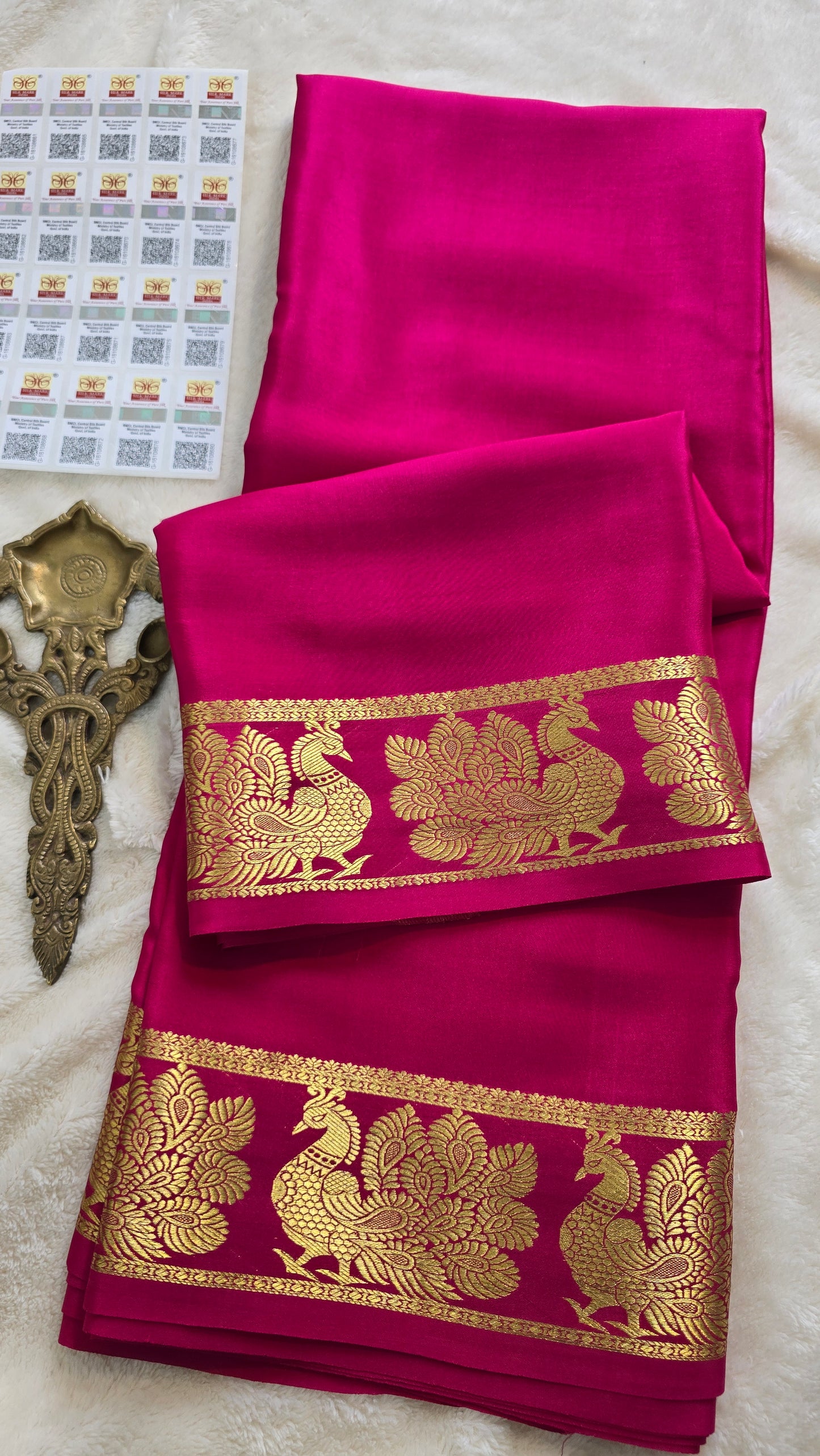 Mysore Crepe Silk Sarees - Self Colors