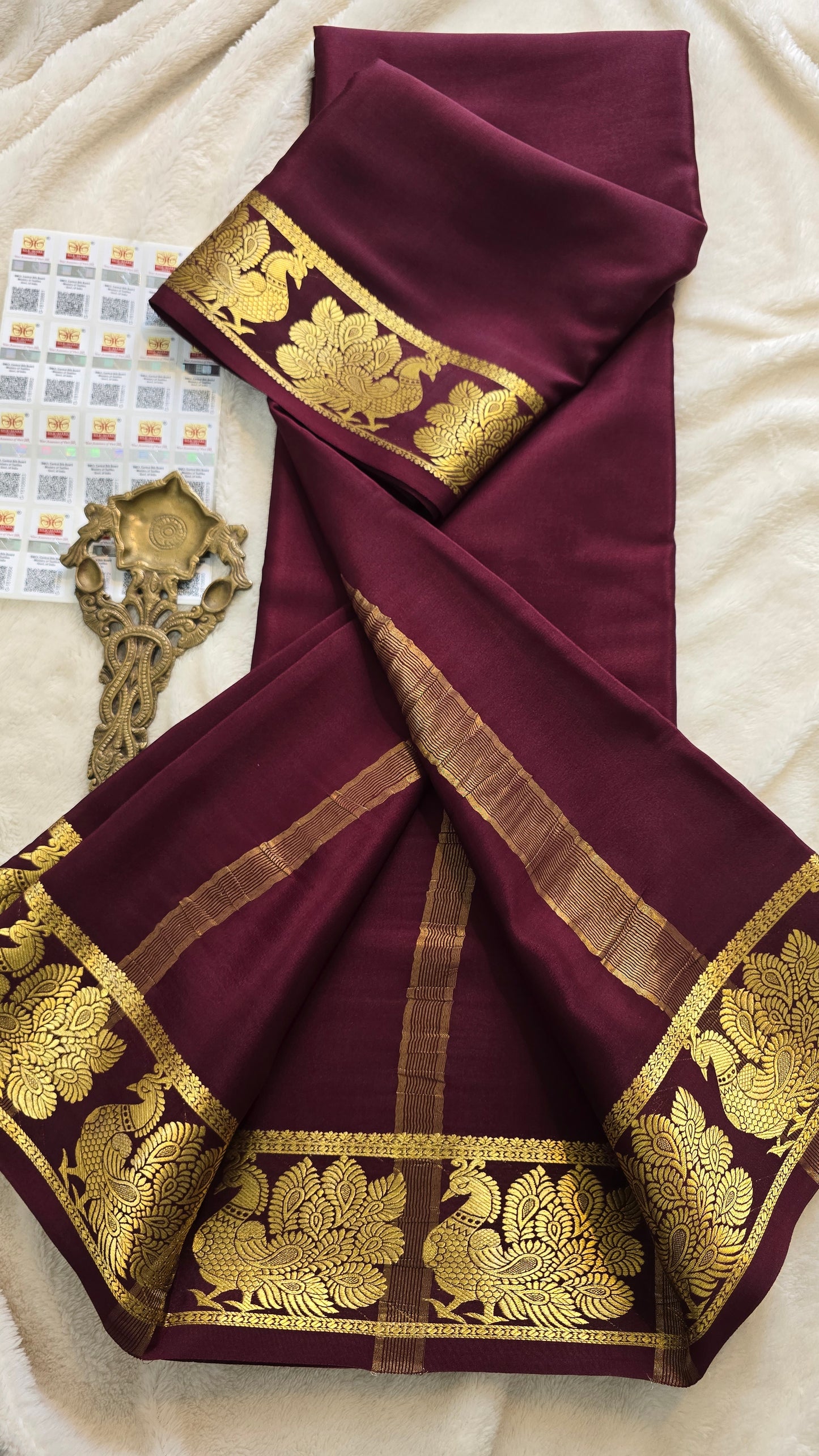 Mysore Crepe Silk Sarees - Self Colors