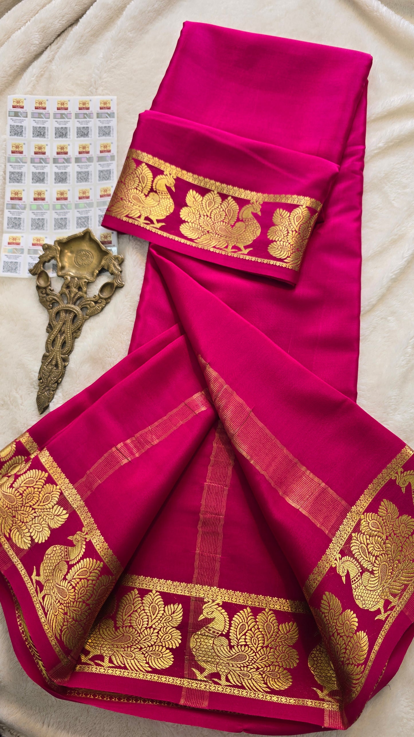 Mysore Crepe Silk Sarees - Self Colors
