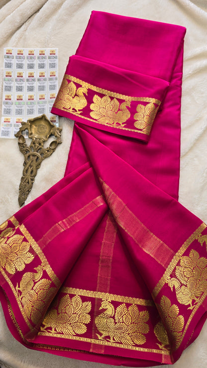 Mysore Crepe Silk Sarees - Self Colors