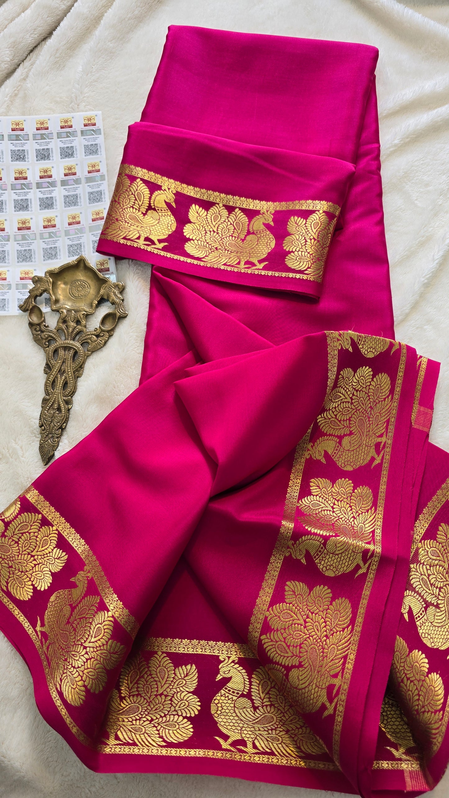 Mysore Crepe Silk Sarees - Self Colors