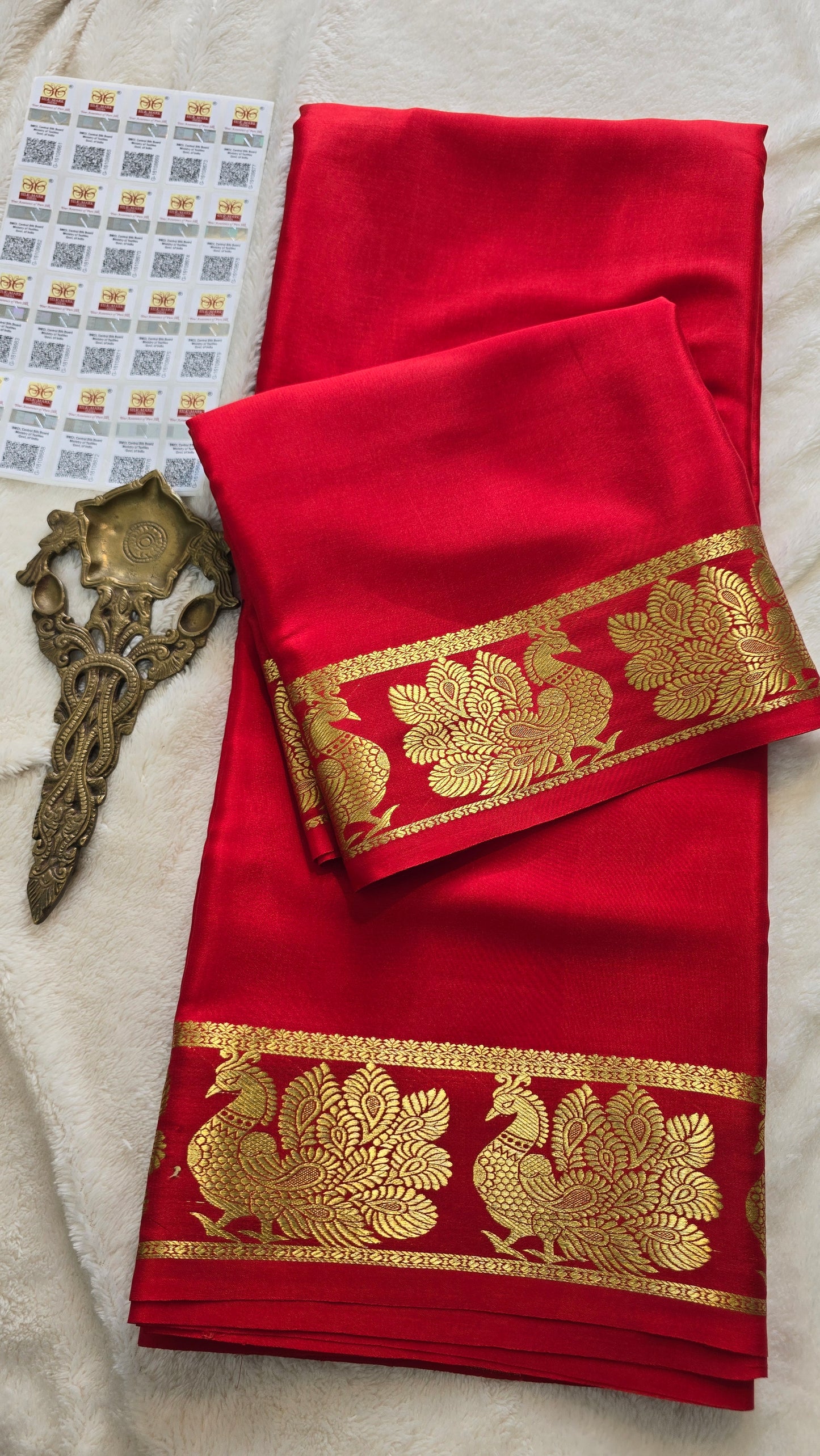 Mysore Crepe Silk Sarees - Self Colors