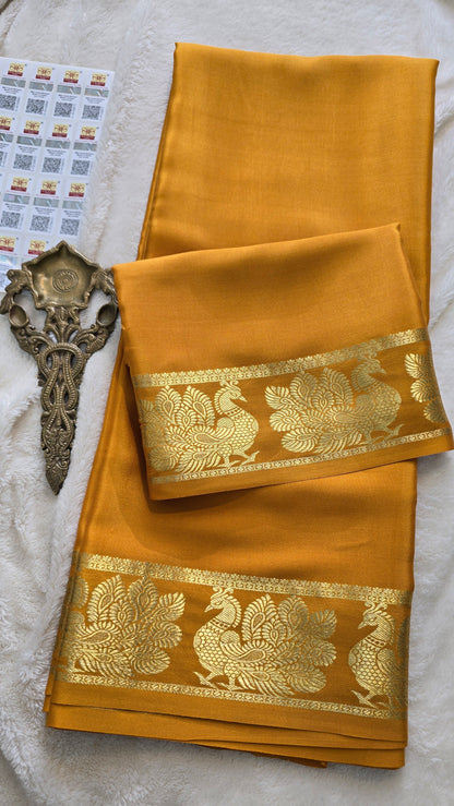 Mysore Crepe Silk Sarees - Self Colors