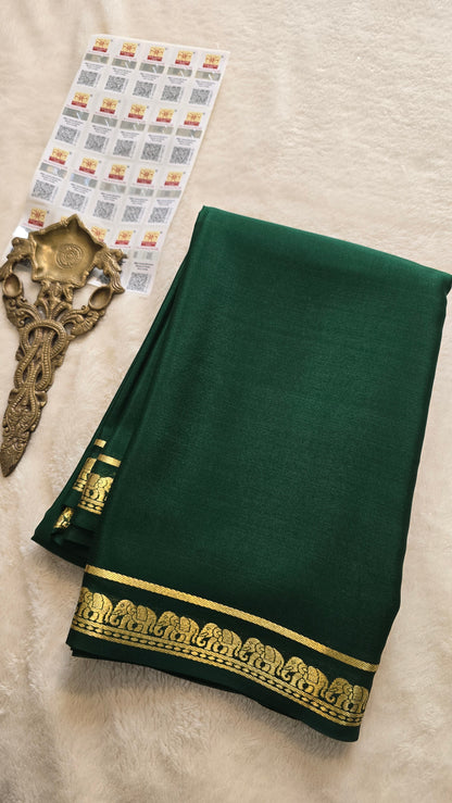 Mysore Crepe Silk Sarees - Self Colors